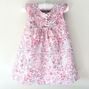 Angel Dear | girl floral dress set 12-18M